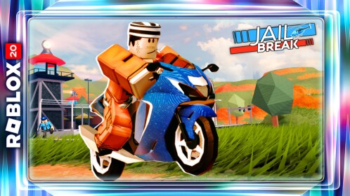 Jailbreak prisoner riding a motorcycle outside the prison